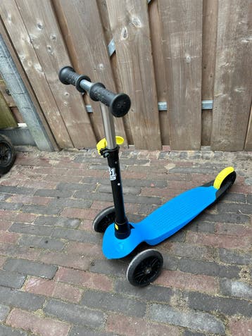Kinder step 3 wielen blauw - Stuur in hoogte verstelbaar