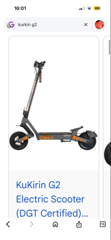 KuKirin G2 Elektrische Scooter - DGT Gecertificeerd