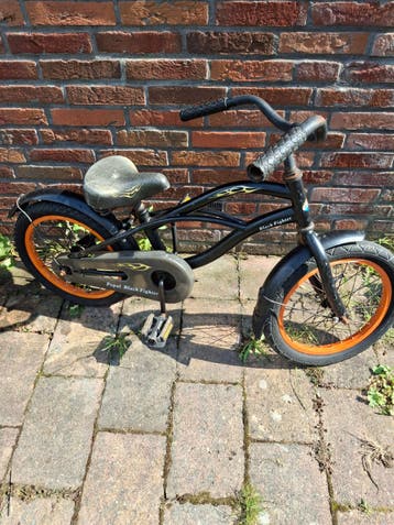 Popal Black Fighter kinderfiets 16 inch