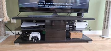 Gebruikt TV meubel met glazen platen