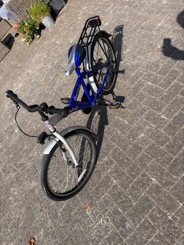 Gratis Kinderfiets - Blauw/Zilver