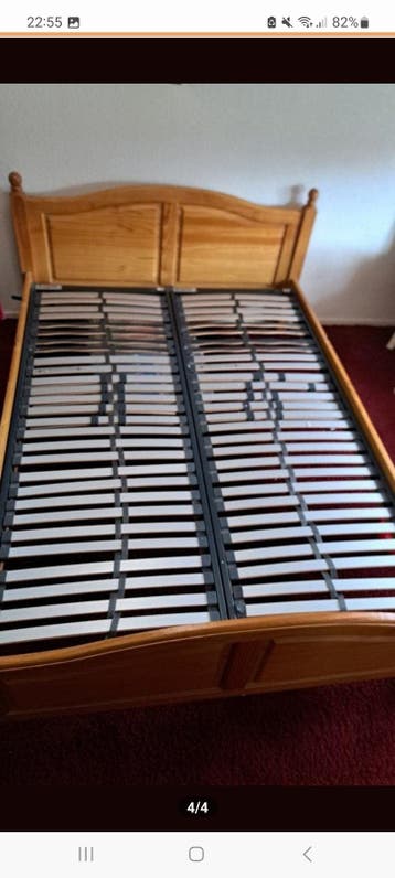 Bed 140 bij 200 inclusief lattenbodems