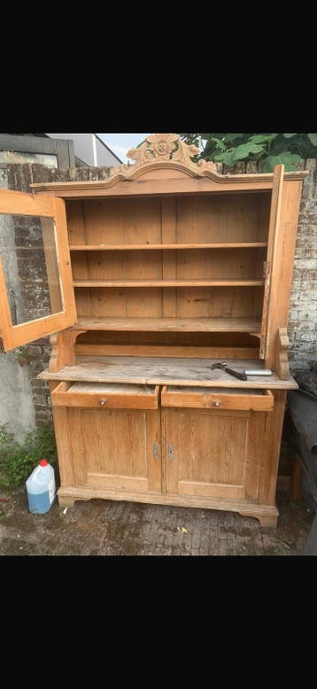 Gratis opknap kast - Houten buffetkast
