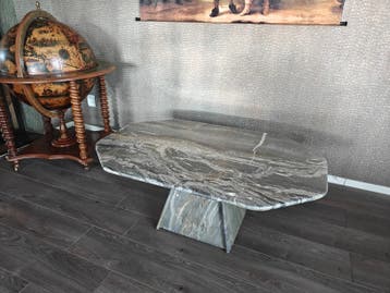 Marmeren tafel - in hoogte verstelbaar - 115x75 cm
