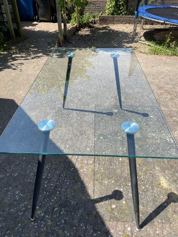 free to take glass table
