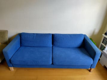 Blauwe bank, gratis ophalen, direct beschikbaar
