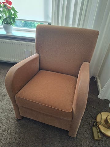 Comfortabele stoffen fauteuil