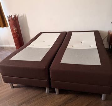 Boxspring 180x200 bruin met elektrische bediening