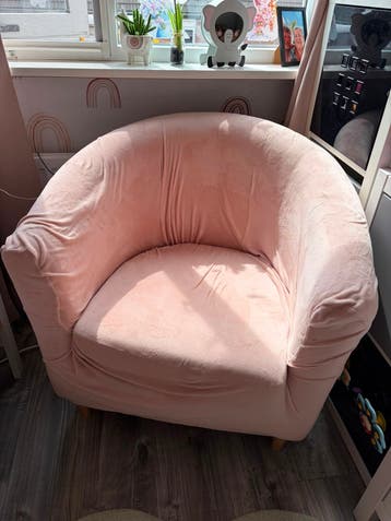 GRATIS!! roze fauteuil