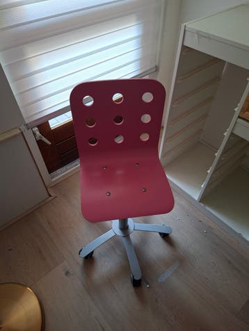 GrAtis Roze bureaustoel voor kinderen