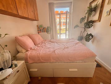 Gratis IKEA bed BRIMNES 140 cm met lades - Gebruikt