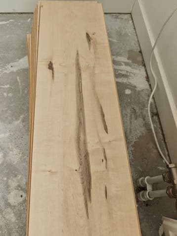 30m2 laminaat met ondervloer. Gedemonteerd. Gratis