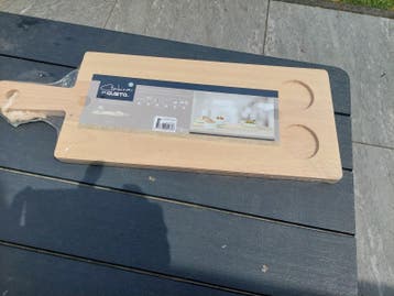 Nieuwe serveerplank van Gusta, nog in verpakking