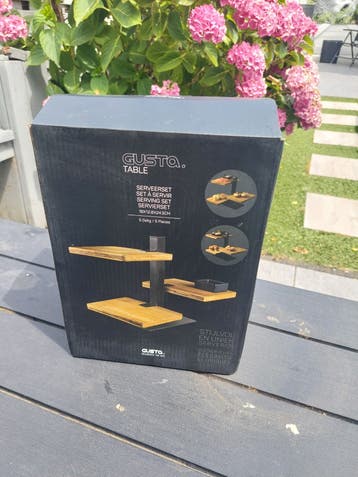 Gusta serveerset etagere - Nieuw in doos