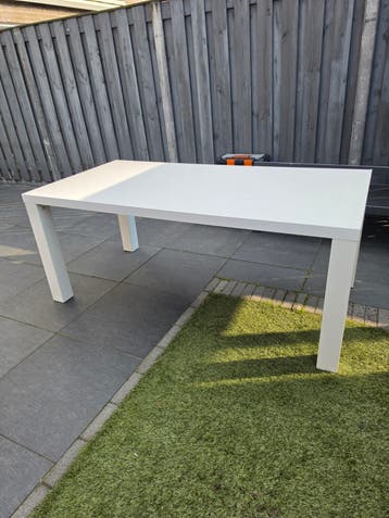 Gratis-Witte hoogglans eettafel IKEA - 180x90 cm