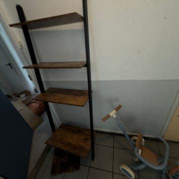 Gratis ladderrek met 4 planken