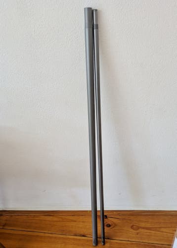 IKEA RACKA/HUGAD Gordijnroeden, Grijs