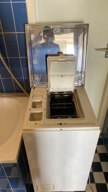Wasmachine met noven lader. Miele