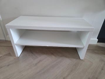 Wit TV-meubel / Bijzettafel met opbergvak