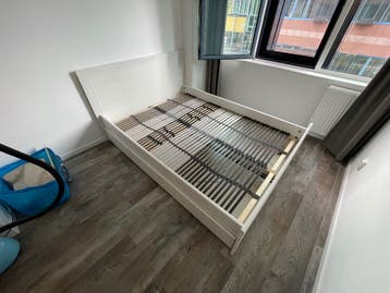 Tweepersoons Ikea bedframe 140 x 200 Gratis, Vandaag ophalen