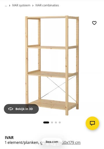 Ivar houten opbergrekken