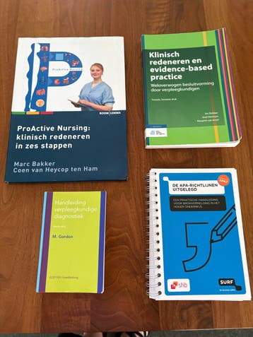Verpleegkunde boeken: Klinisch redeneren, diagnostiek, APA