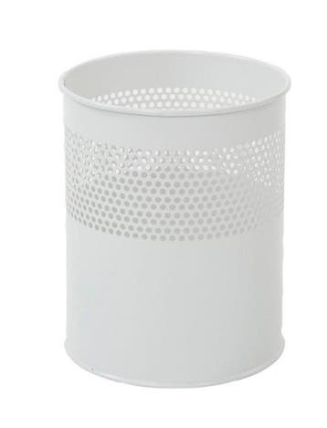 Witte kleine prullenbak zonder gaatjes