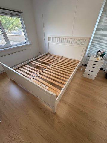 Ikea bed 180x220 in prima staat! Wit