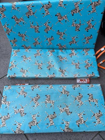 Babboe big kussen set zebra