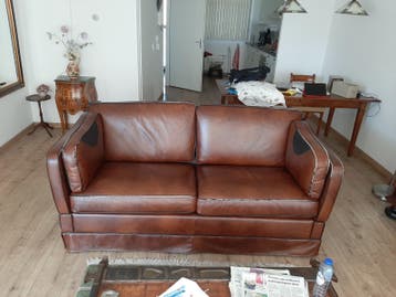 Mooie kasteelbank, bruin met zwart