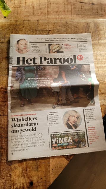 Harry Styles advertentie, Parool