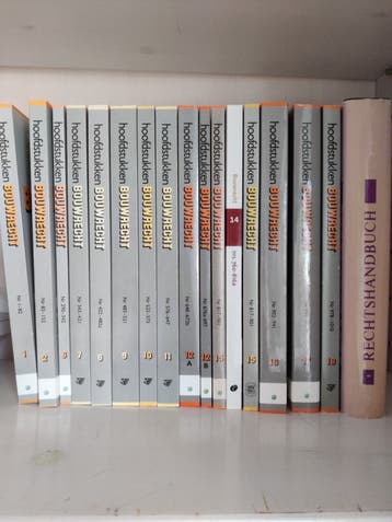 22 verouderde juridische boeken - uitstekende staat