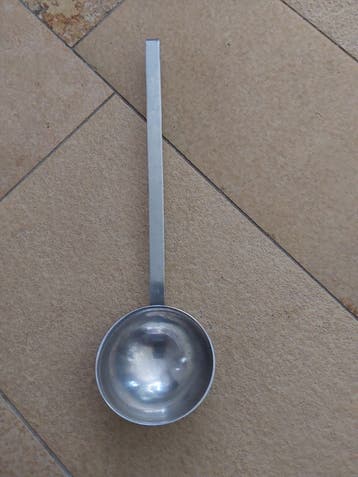 Gero Zilmeta soeplepel - Vintage metalen pollepel