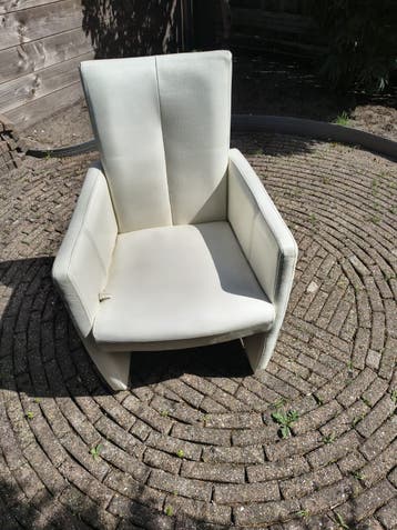Eetkamerstoelen wit leder