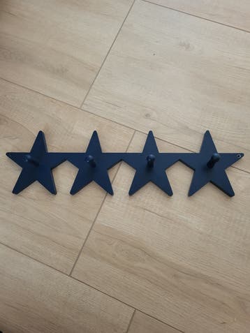 Sterren kapstok met 4 haken