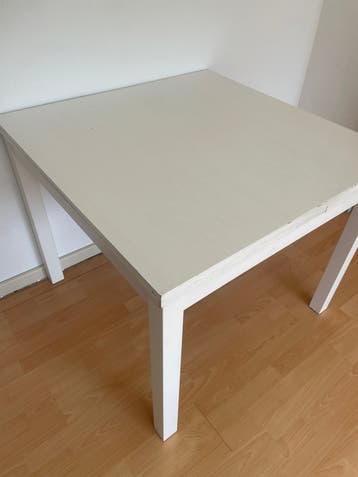 Uitklapbare tafel ikea. 90 bij 90