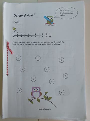 Zelfgemaakt Oefenboekjes groep 3/4 voor vakantie