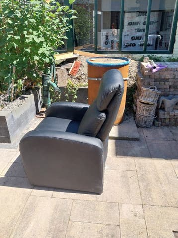 relaxfauteuil zwart