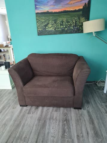 Gratis afhalen zo spoedig mogelijk loveseat in ribstof