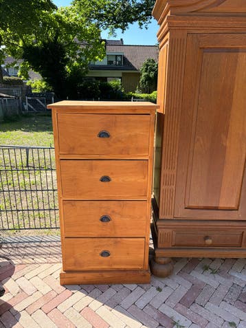 Houten ladekast met 4 laden - Teakhout