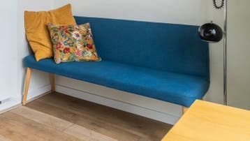 Eetkamer bankje, blauw
