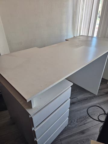 Bureau met ladenkastje - 172x74x74 cm
