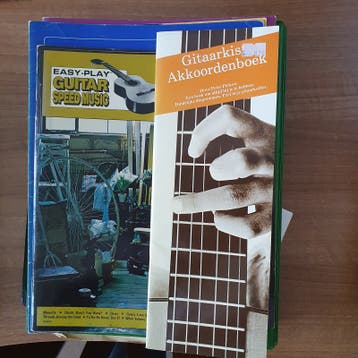 Gitaar bladmuziek.