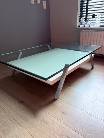 Salontafel glasplaat