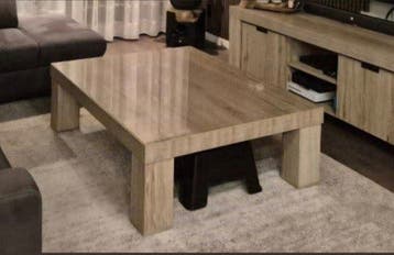 Licht eiken salontafel, zo goed als nieuw (1.40x1.00m)