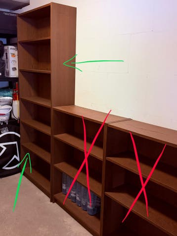 Ikea Billy boekenkast - walnoot (80x28x202)