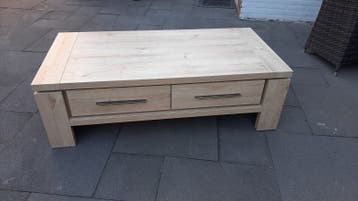 Salontafel met lades - Licht eikenhout