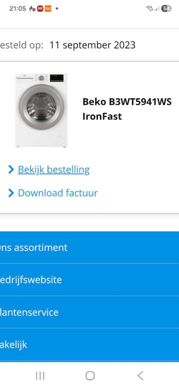 Beko B3WT5941WS IronFast Wasmachine - Nagekeken