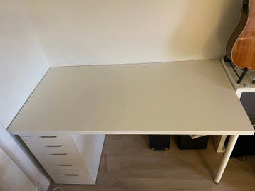 IKEA bureau wit, 1.50m x 0.75m, goede staat