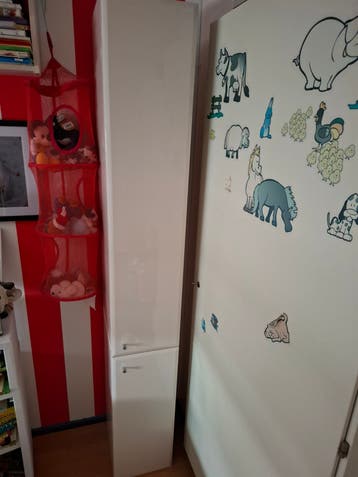 Smal en hoge badkamerkast gratis af te halen